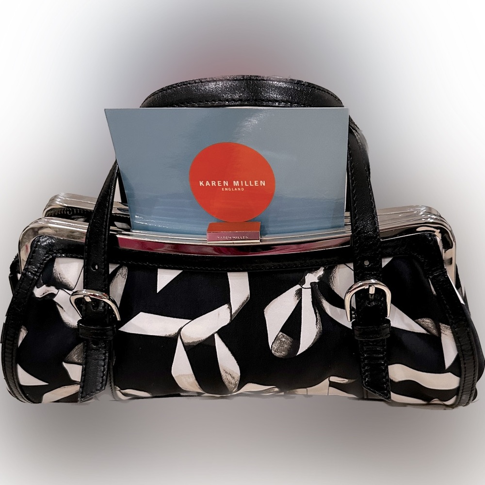 COPY - Karen Millen Purse Bag;  Black & White